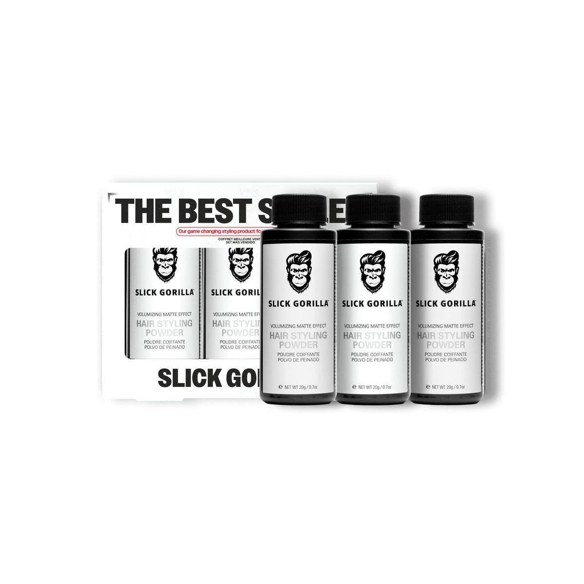 Slick Gorilla The Best Seller Set (3x Hair Powder)