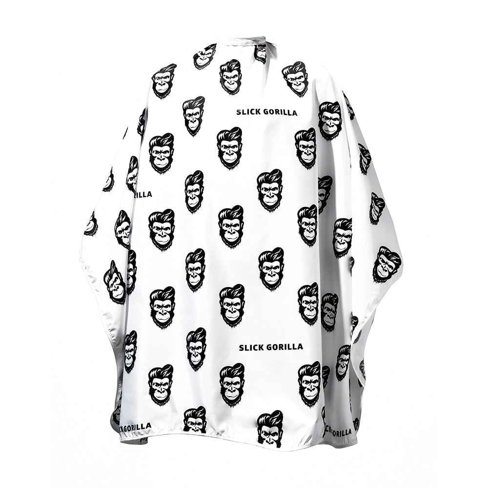 Slick Gorilla Barber Cape White