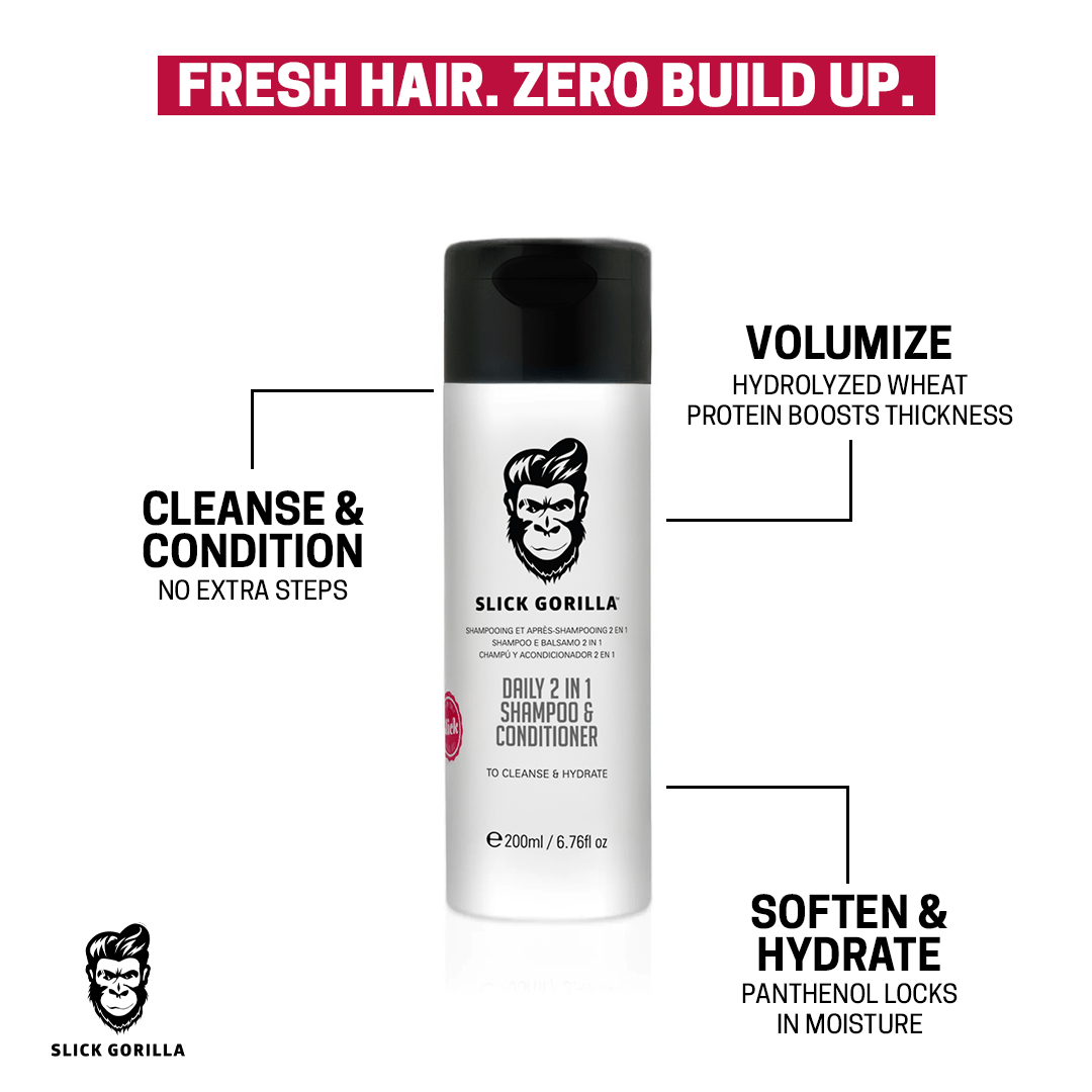 Slick Gorilla Daily 2 in 1 Shampoo & Conditioner
