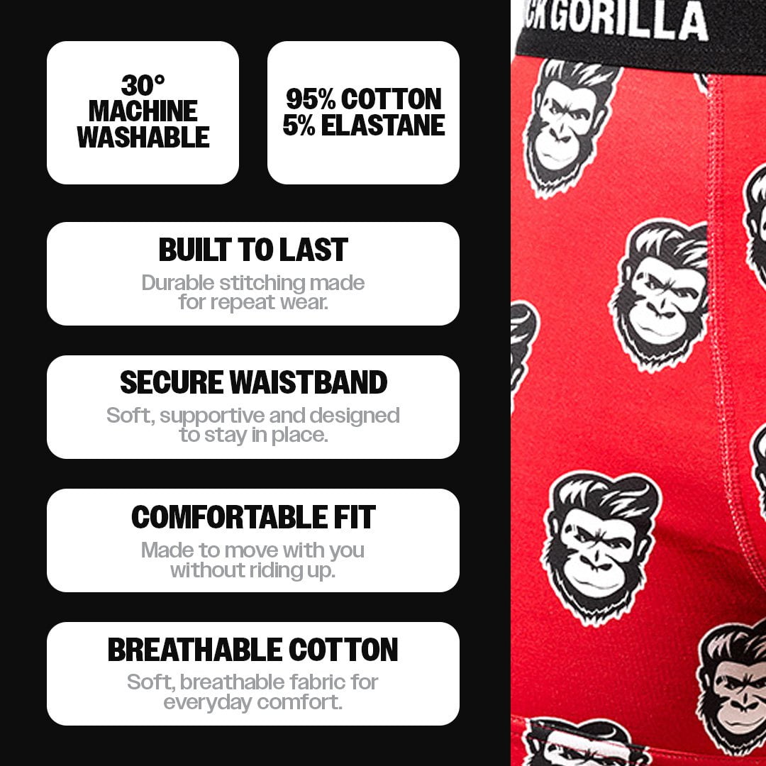 Slick Gorilla UK Slick Men's Boxers Red