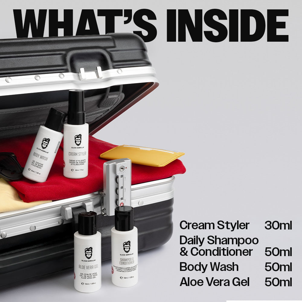 Gorilla スキンケアセット Slick Travel Set | Men's Grooming Kit | Slick Gorilla