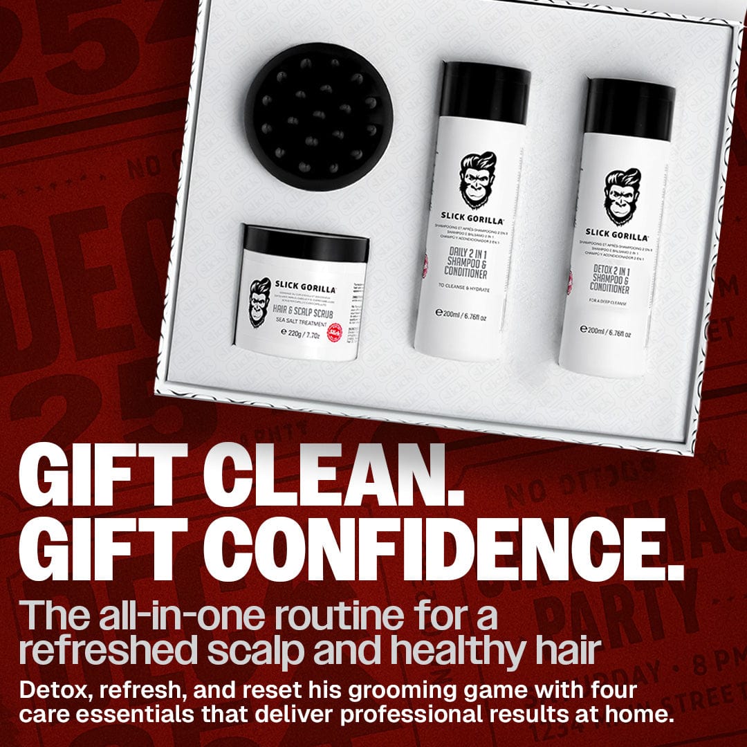 The Care Box Set | Men's Scalp Care & Hair Detox | Slick Gorilla