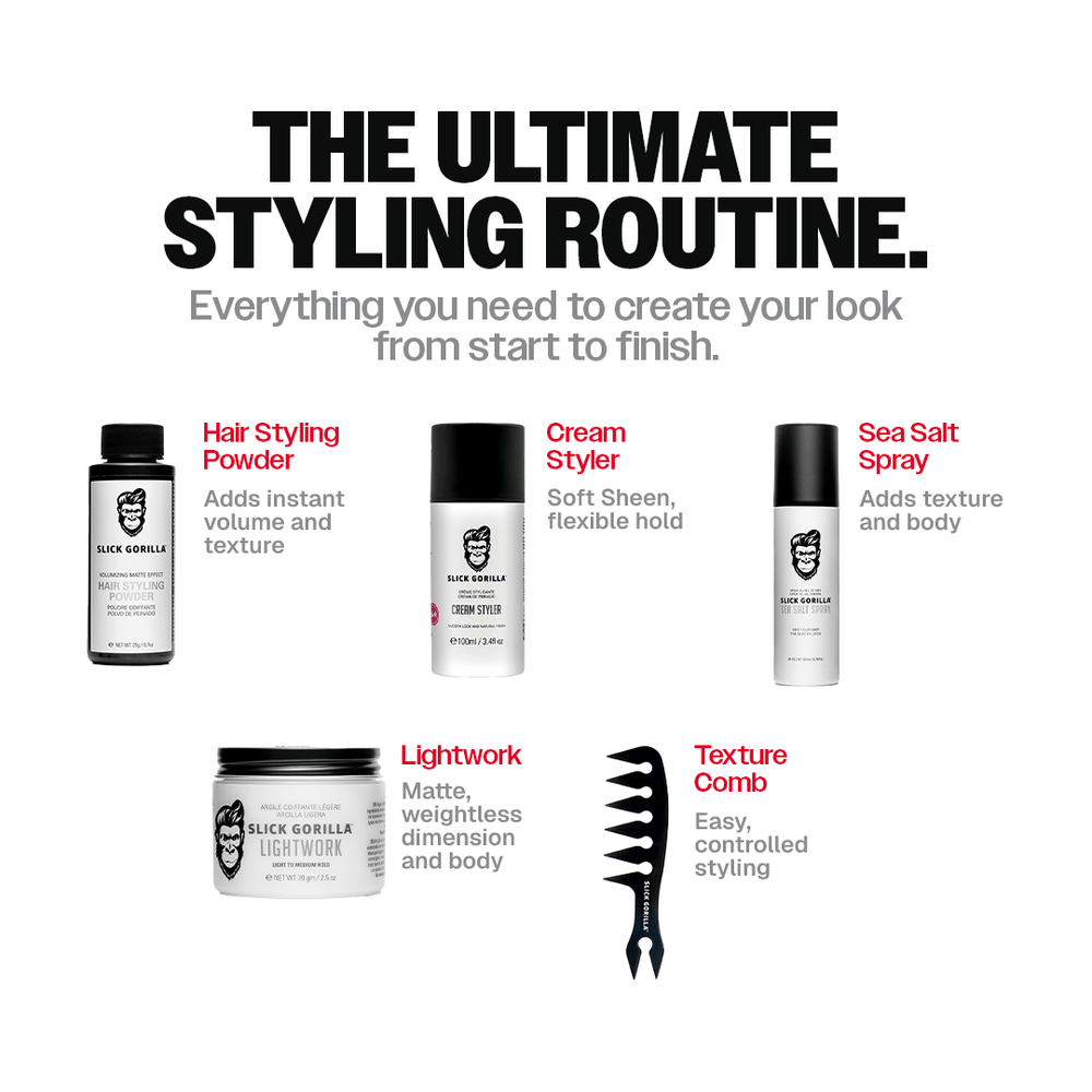 Full Styling Box Set | Men’s Hair Styling Kit | Slick Gorilla