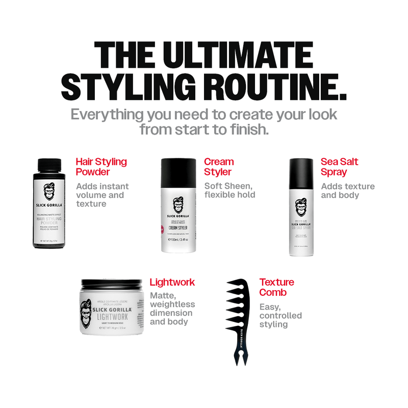 Full Styling Box Set | Men’s Hair Styling Kit | Slick Gorilla