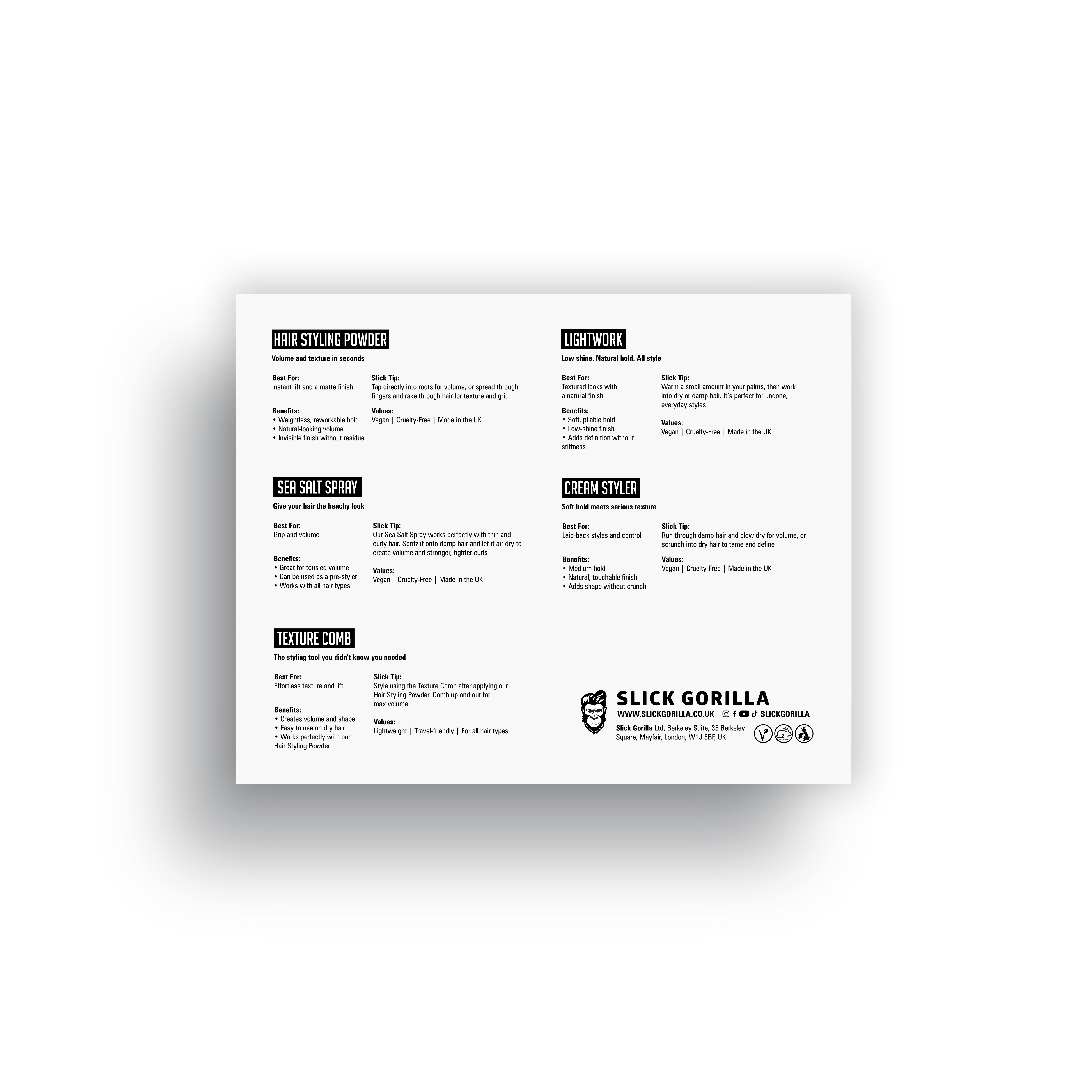 Slick Gorilla UK The Full Styling Box Set